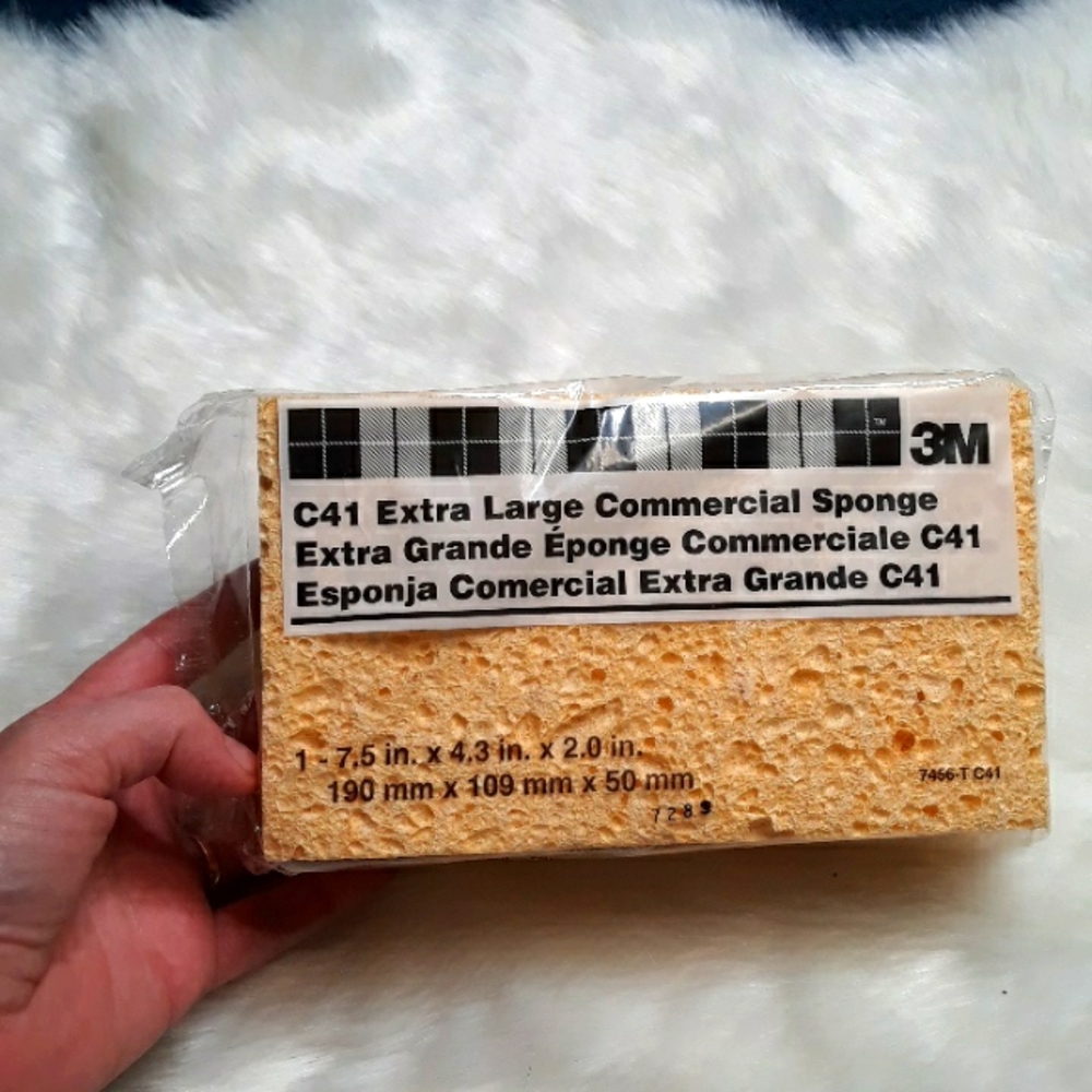 New XL Commercial Sponge 8.5in x 4.3in x 2.0in yellow